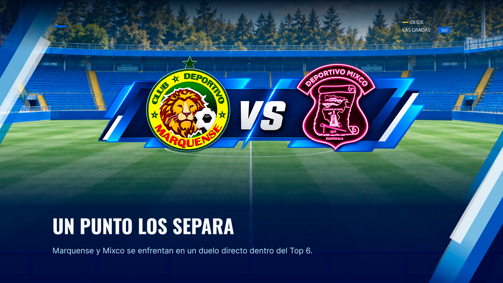 Marquense y Mixco se enfrentan en un duelo directo por mantenerse dentro del Top 6