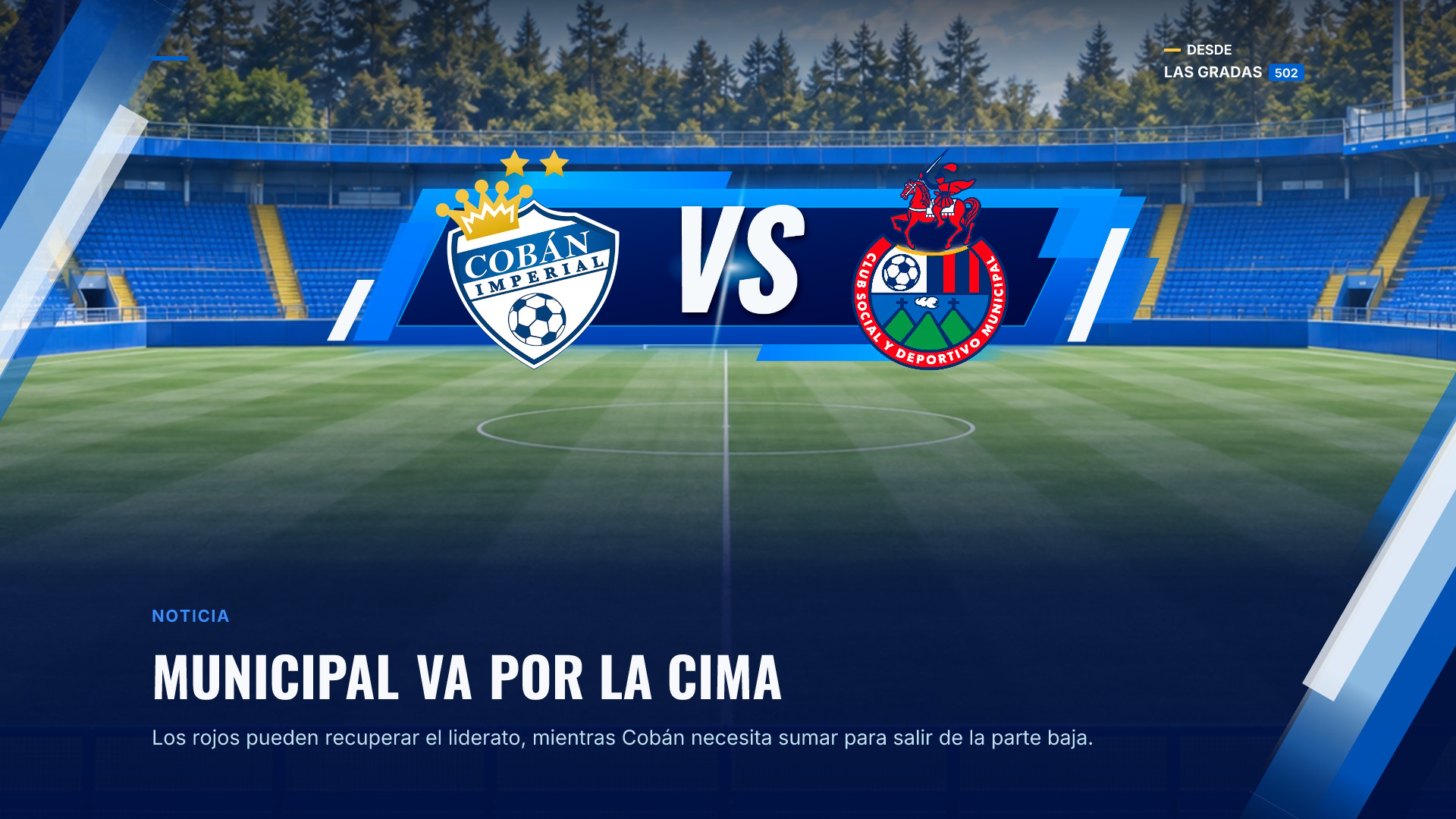 Municipal visita a Cobán con la oportunidad de recuperar el liderato del Apertura 2026